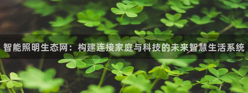 云顶国际注册送25：智能照明生态网：构建